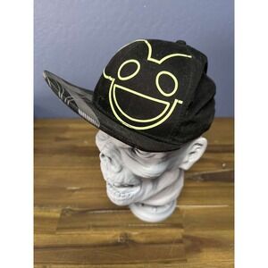 Deadmau5 Black Snapback Hat Neon Logo Adjustable Cap EDM Merch